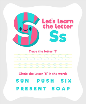 Trace and Learn the Letter S Worksheet 