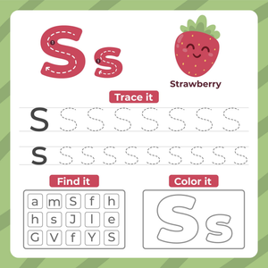 Trace, Find, and Color: Letter S Worksheet
