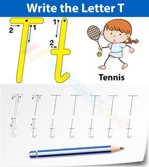 Tennis Time! Learn Letter T