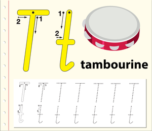 Letter T Tracing Worksheet | Grade 1 Essential