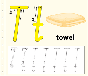 Printable Letter T Tracing Worksheet | Kindergarten ELA