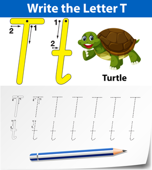 Printable Letter T Tracing Worksheet | Grade K