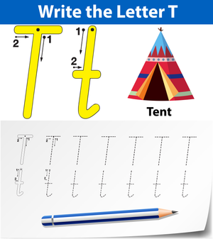 Letter T Tracing Worksheet | Essential Grade K-1 Ready