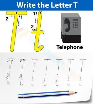 T is for Telephone Tracing Worksheet