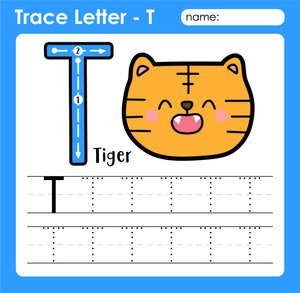 Letter T Tracing Worksheet | Preschool Printable