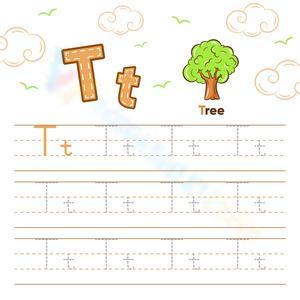 TT is for Tree: Letter T Worksheet