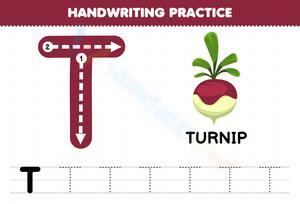 Letter T Handwriting Practice