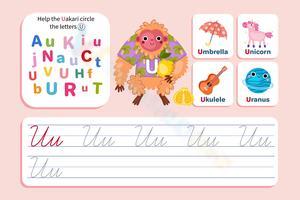 Find, Trace & Write: Cursive U Practice