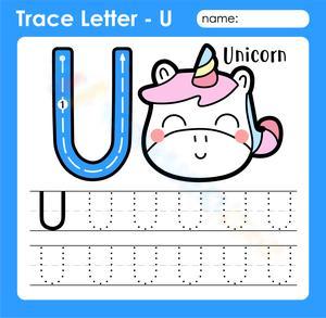 Trace The Letter U