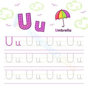 Free Letter U Tracing