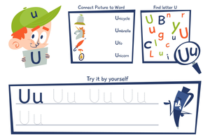 Find, Trace & Write the Letter U Worksheet