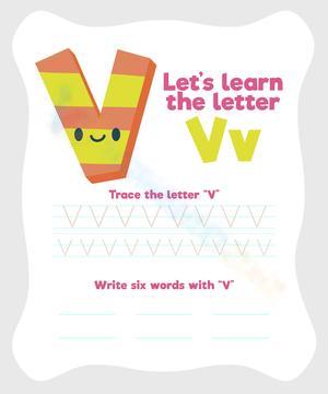 Let's Learn the Letter VV Worksheet