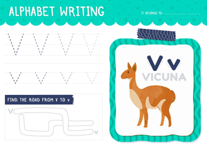 Letter V Tracing Worksheet | Printable Kindergarten ELA