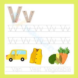 Learn the Letter V Worksheet