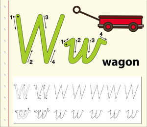 W is for Wagon Worksheet