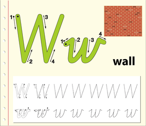 Letter W Handwriting Worksheet | Grade 1 Essential