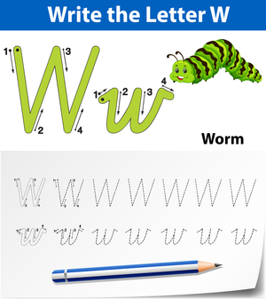 Printable Letter W Tracing Worksheet | Kindergarten Ready