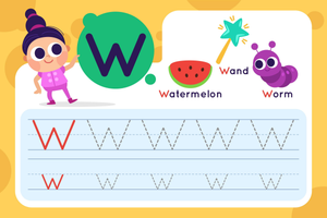 Free Letter W Tracing