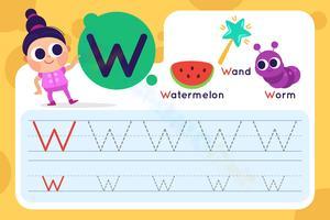 Free Letter W Tracing