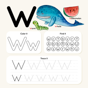 Letter W Worksheet: Essential Tracing & Coloring Guide