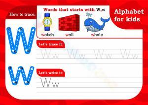 Alphabet for Kids: Letter W