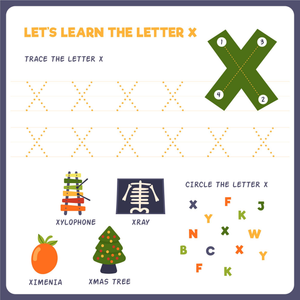 Learn the Letter X Worksheet