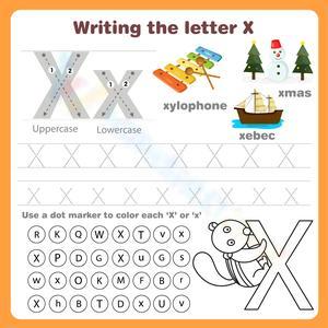 Writing the Letter X Worksheet