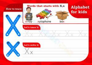 Alphabet for Kids: Letter X