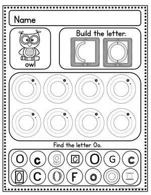 Handwriting Practice: Perfecting Letter O