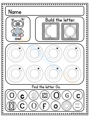 Handwriting Practice: Perfecting Letter O