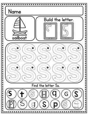Handwriting: Letter S Practice