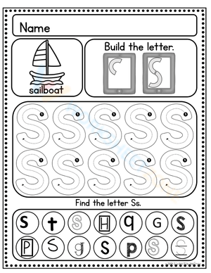 Handwriting: Letter S Practice