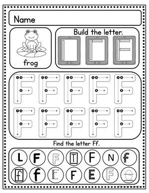 Handwriting: Letter F Practice
