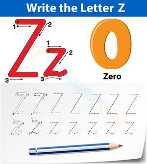 Write the Letter Z: Z is for Zero