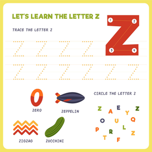 Learn to Write Letter Z | Essential Grade K-1 Worksheet