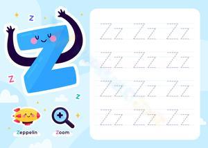 Letter Z Tracing Worksheet