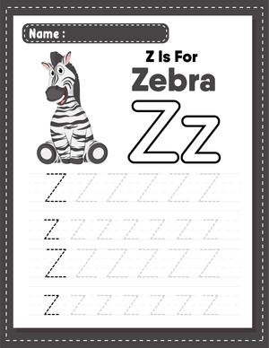 Alphabet Tracing: Practice Writing the Letter Z