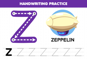 Handwriting Practice: Letter Z Worksheet for Kids