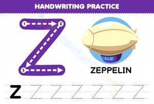 Handwriting practice - Z