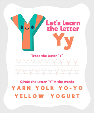 Learn the Letter Y: Alphabet Worksheet for Kids