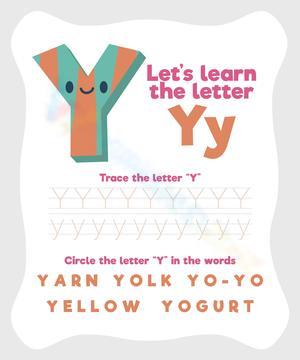 Learn the Letter Y: Alphabet Worksheet for Kids