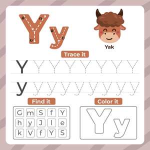 Letter Y Worksheet — Printable Grade K Practice
