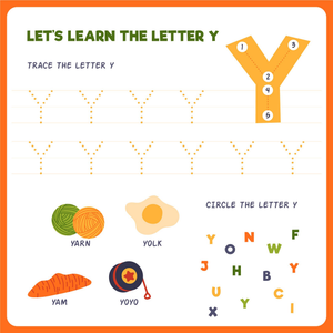 Learn the Letter Y: Fun Alphabet Worksheet