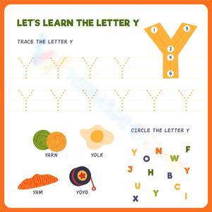 Learn the Letter Y: Fun Alphabet Worksheet