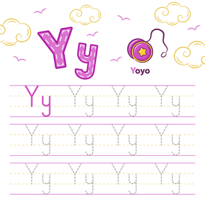 Letter Y Tracing Worksheet | Essential Preschool Printable