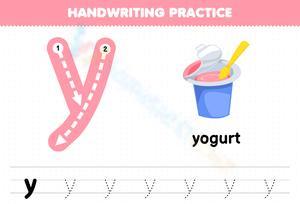 How to Write Lowercase Letter Y for Kindergarten 