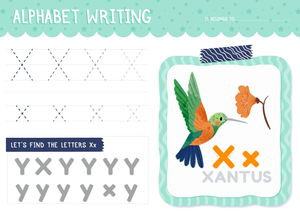 Letter X Writing Practice for Kindergarten 