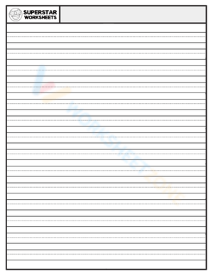 Blank Handwriting Template 