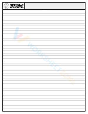 Handwriting Template: Practice Penmanship Skills