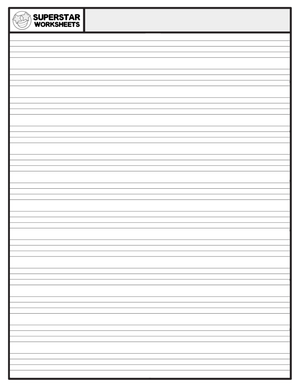 Handwriting Template: Practice Penmanship Skills